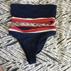 PacSun Bandeau Swim Set Size Medium